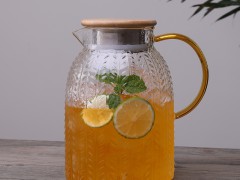 家用錘紋冷水壺防爆耐熱高溫玻璃涼水壺涼開(kāi)水杯子大容量茶壺套裝 (429播放)